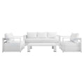 Luxurious Tahoe 4-Piece Outdoor Patio Set in Stylish Colors