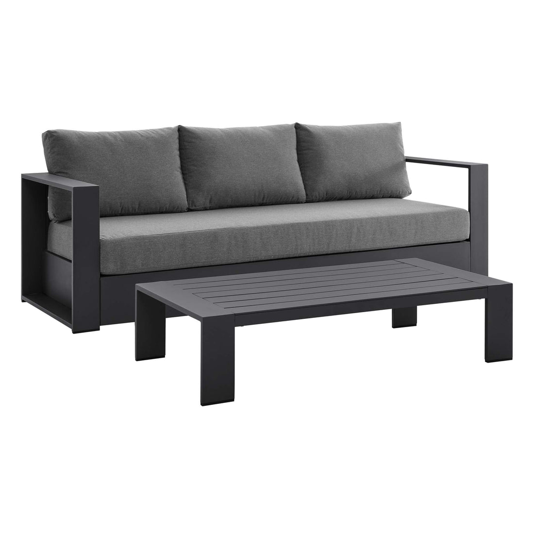 Stylish Tahoe 2-Piece Powder-Coated Aluminum Outdoor Set