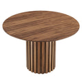 Senja Round Oak Dining Table