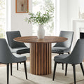 Senja Round Oak Dining Table