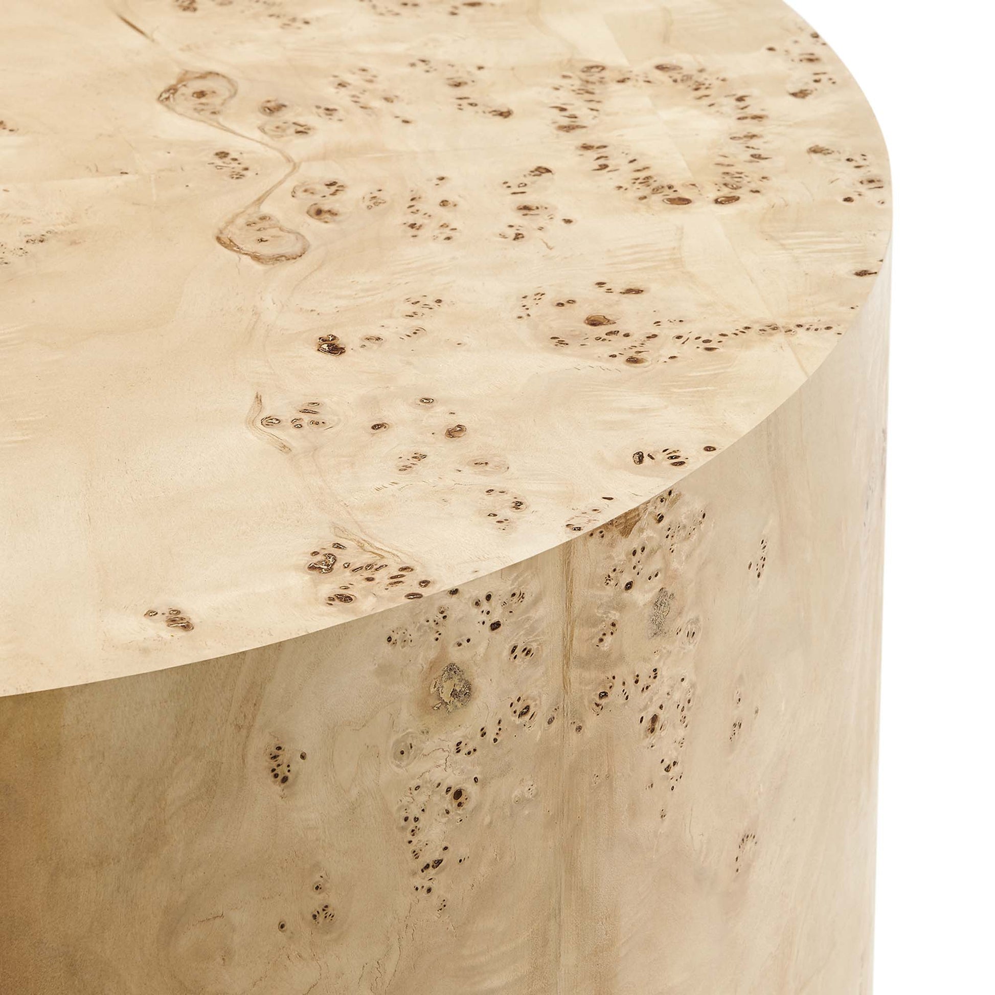 Cosmos Round Burl Coffee Table