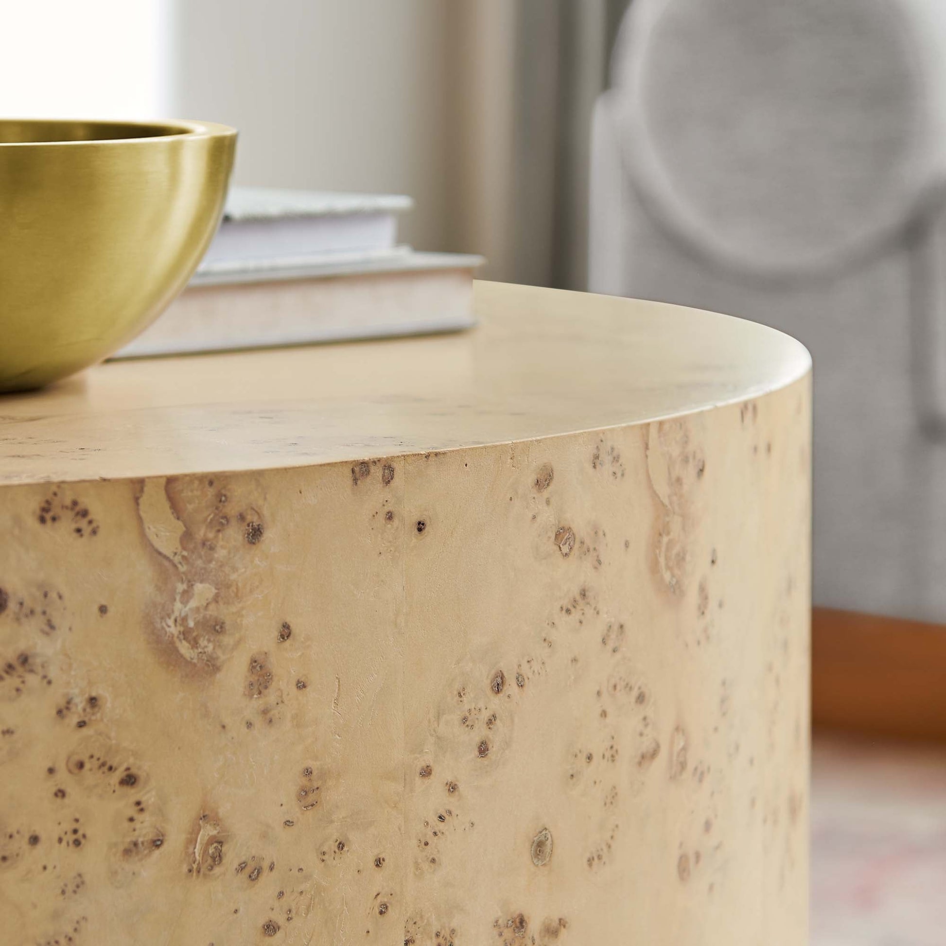 Cosmos Round Burl Coffee Table