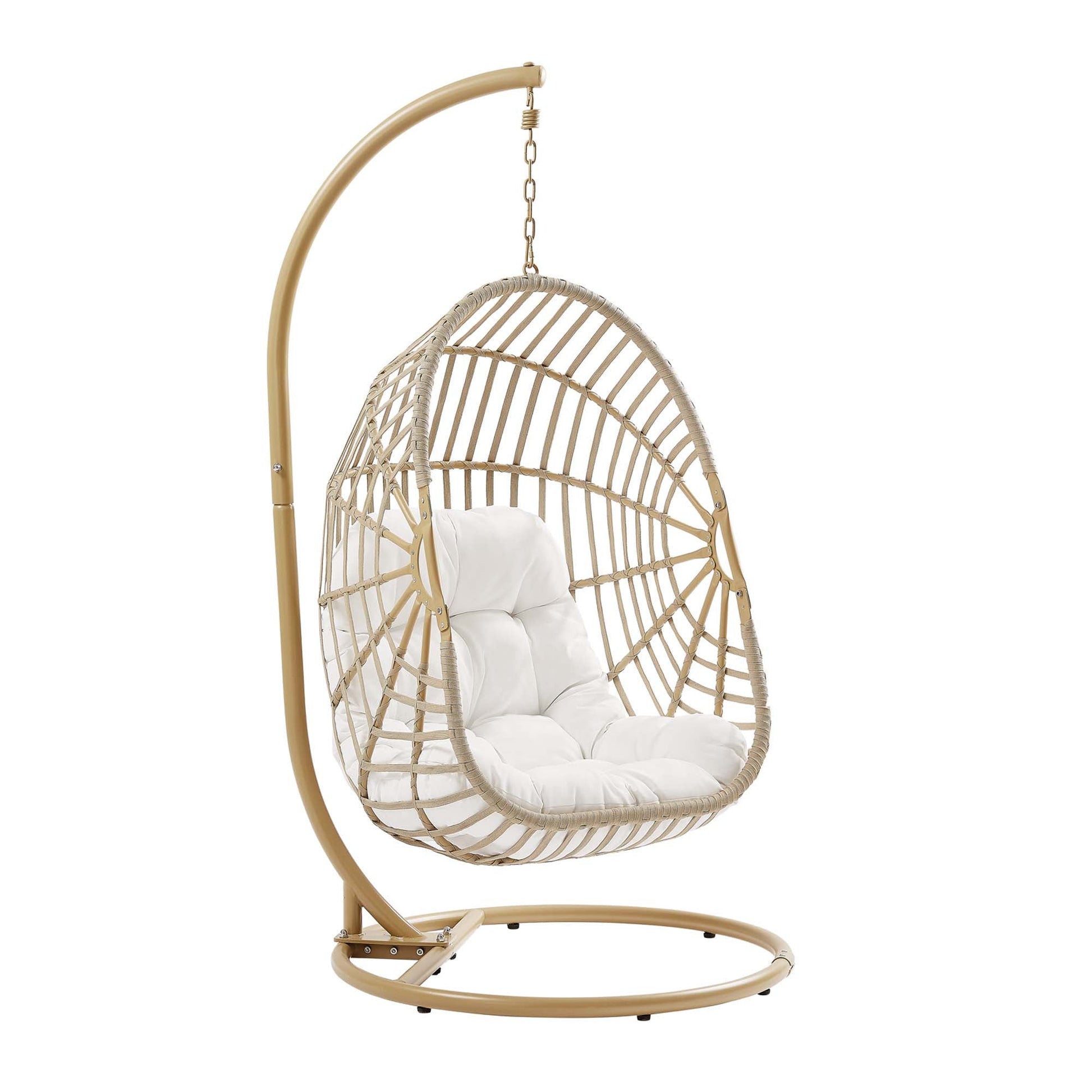 Amalie Wicker Rattan Outdoor Patio Swing Chair