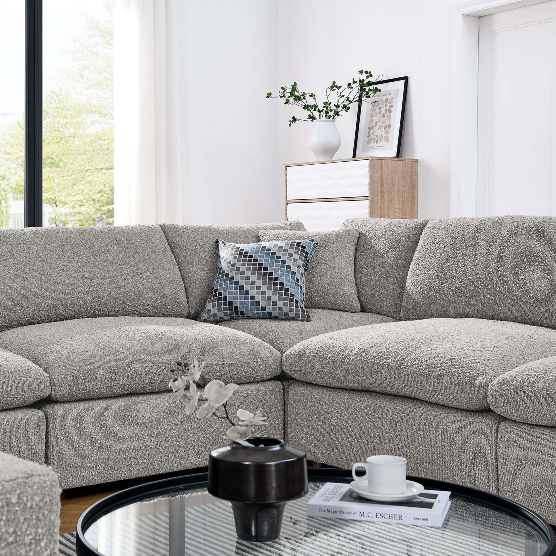 Commix Down Filled Overstuffed Sectional Sofa