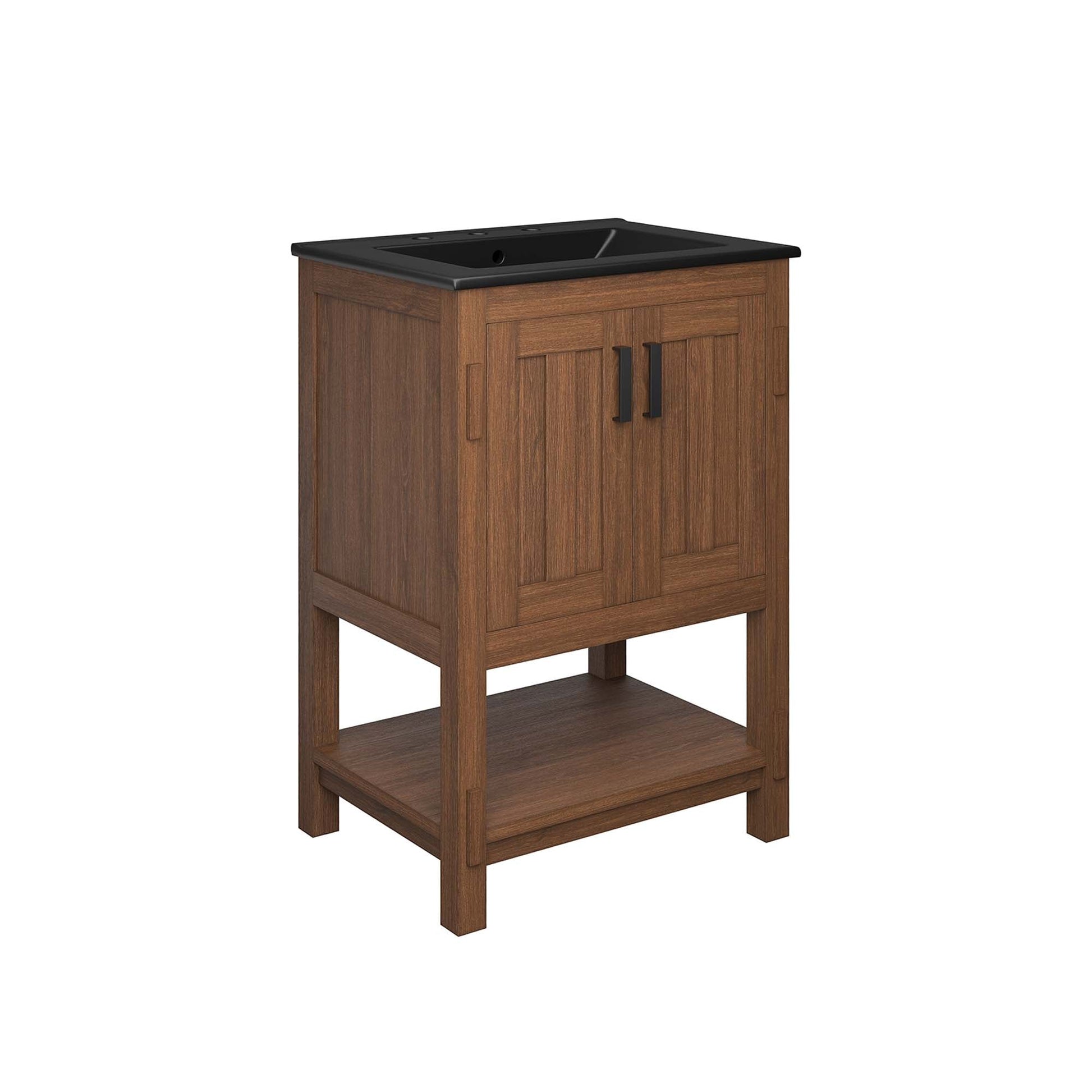 Ashlyn 36" Bathroom Vanity Walnut Black