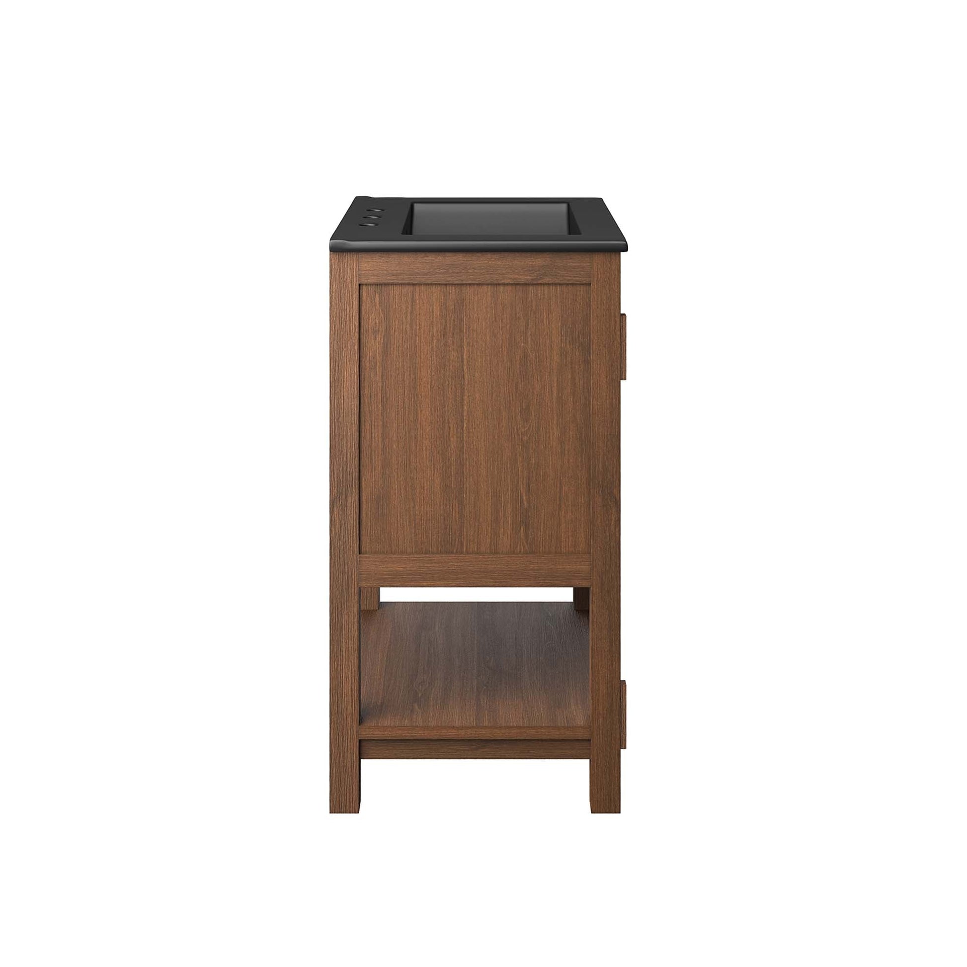 Ashlyn 36" Bathroom Vanity Walnut Black