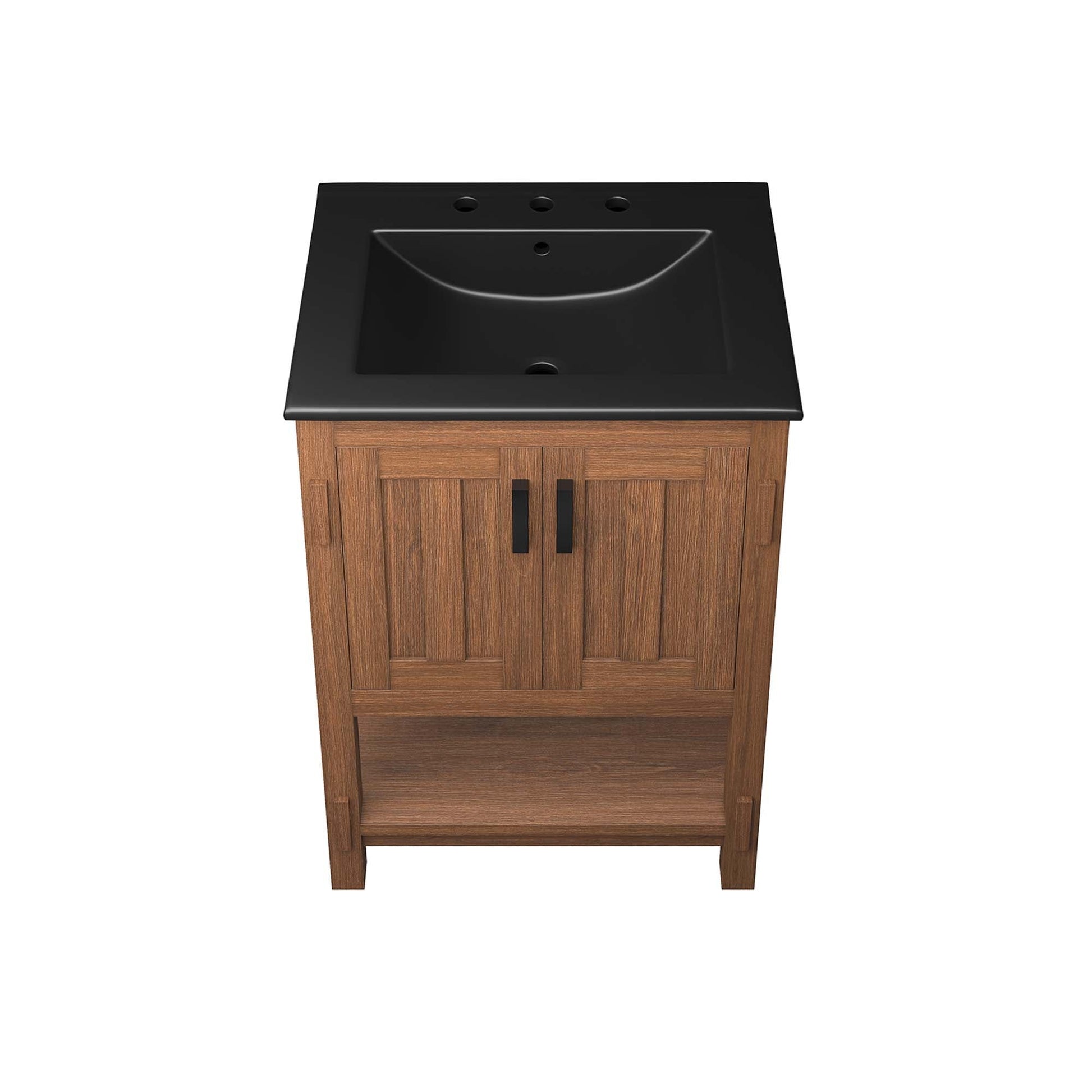 Ashlyn 36" Bathroom Vanity Walnut Black