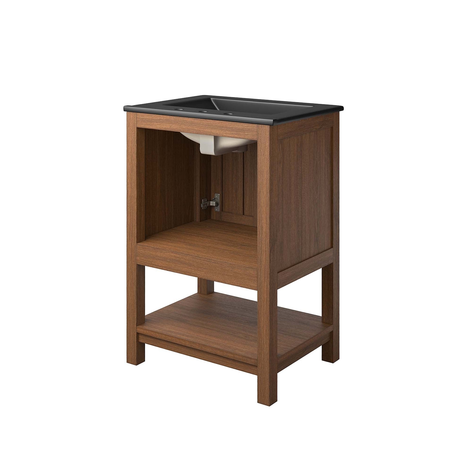 Ashlyn 36" Bathroom Vanity Walnut Black