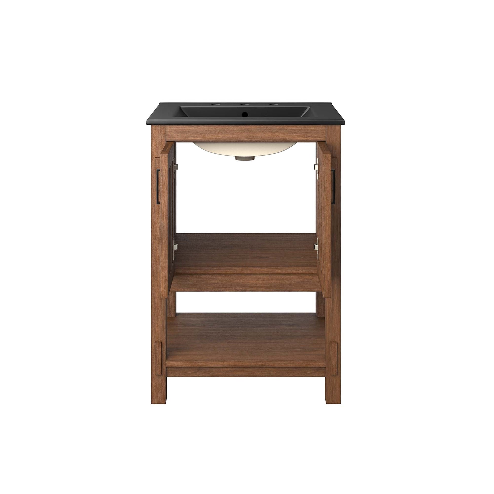 Ashlyn 36" Bathroom Vanity Walnut Black