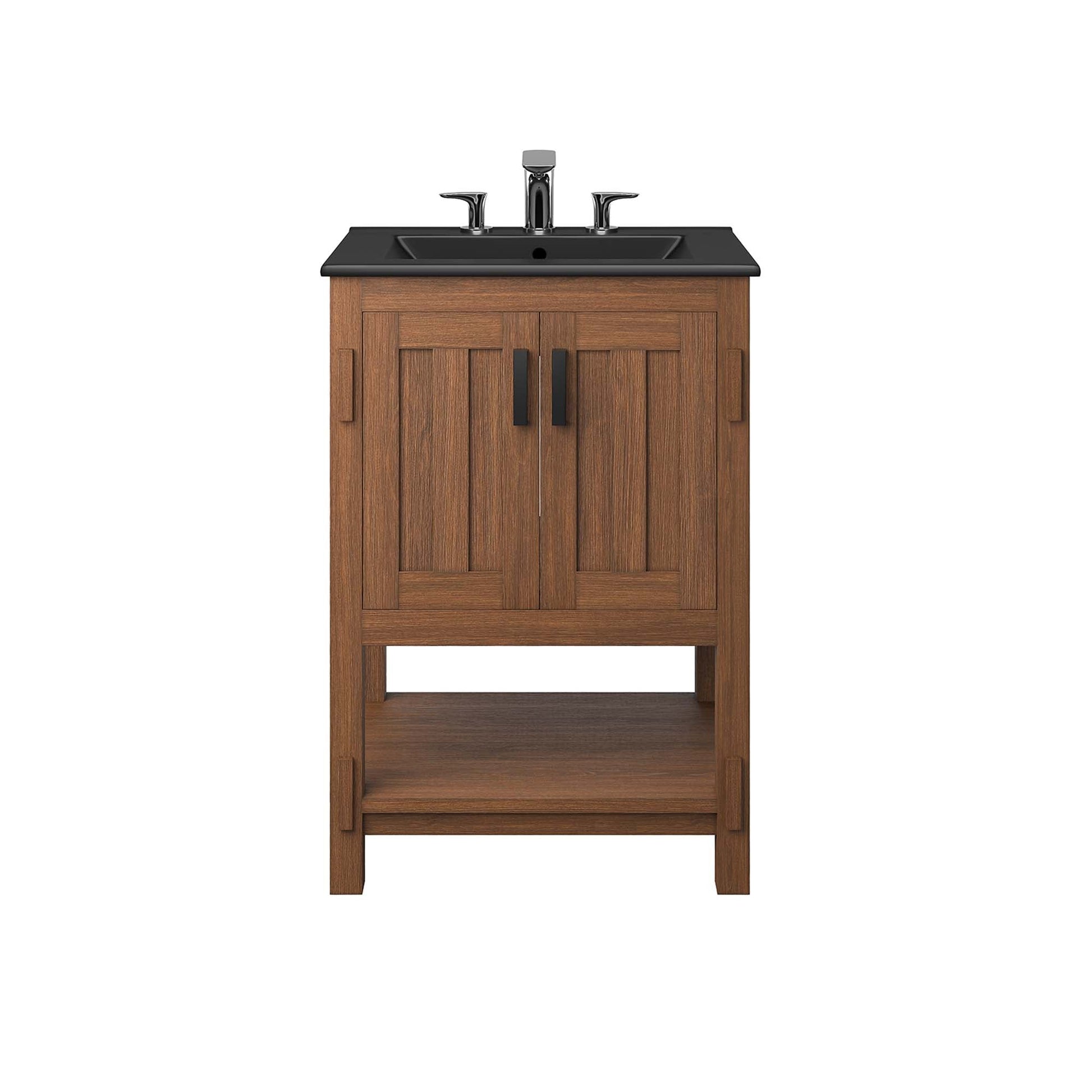 Ashlyn 36" Bathroom Vanity Walnut Black