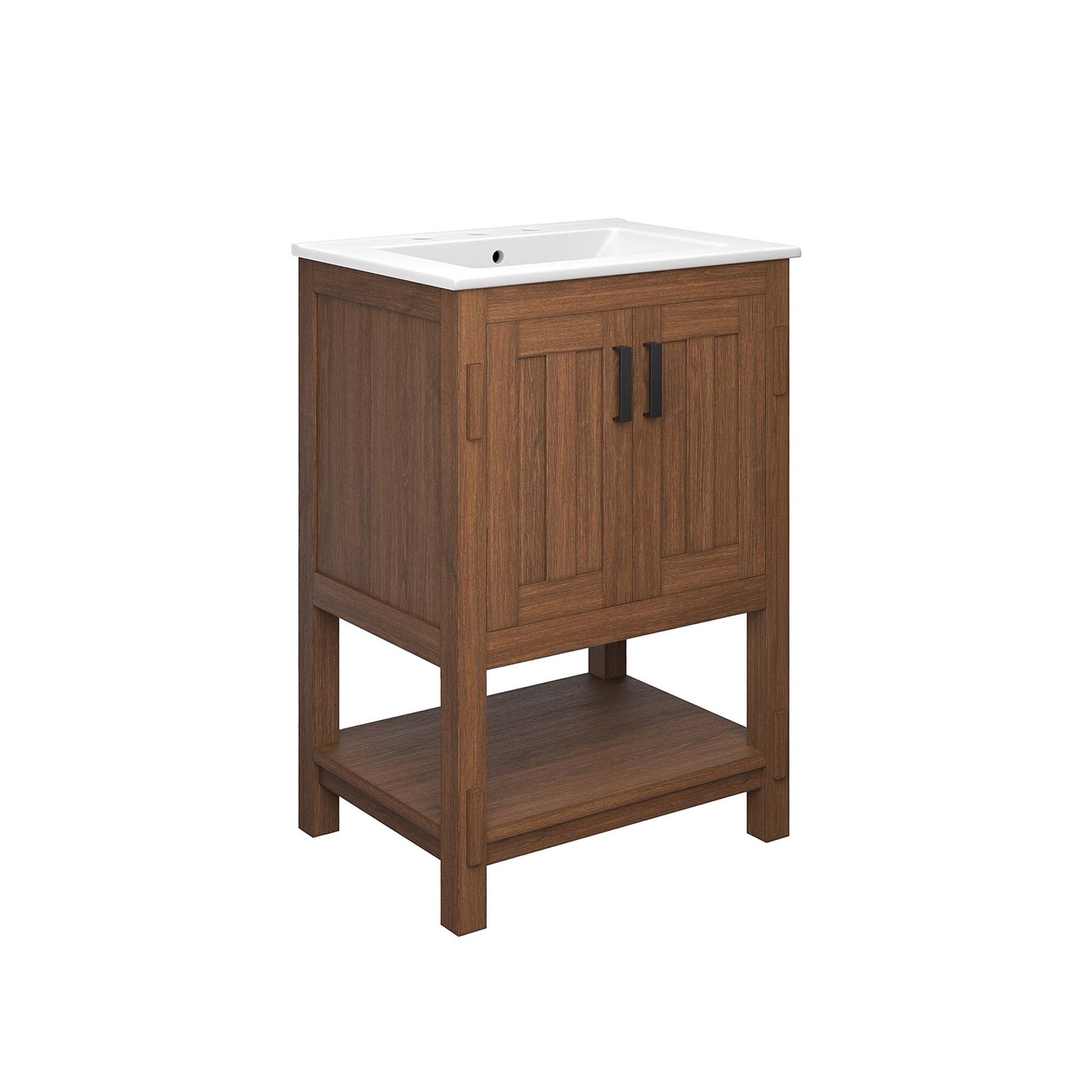 Ashlyn 36" Bathroom Vanity Walnut Black