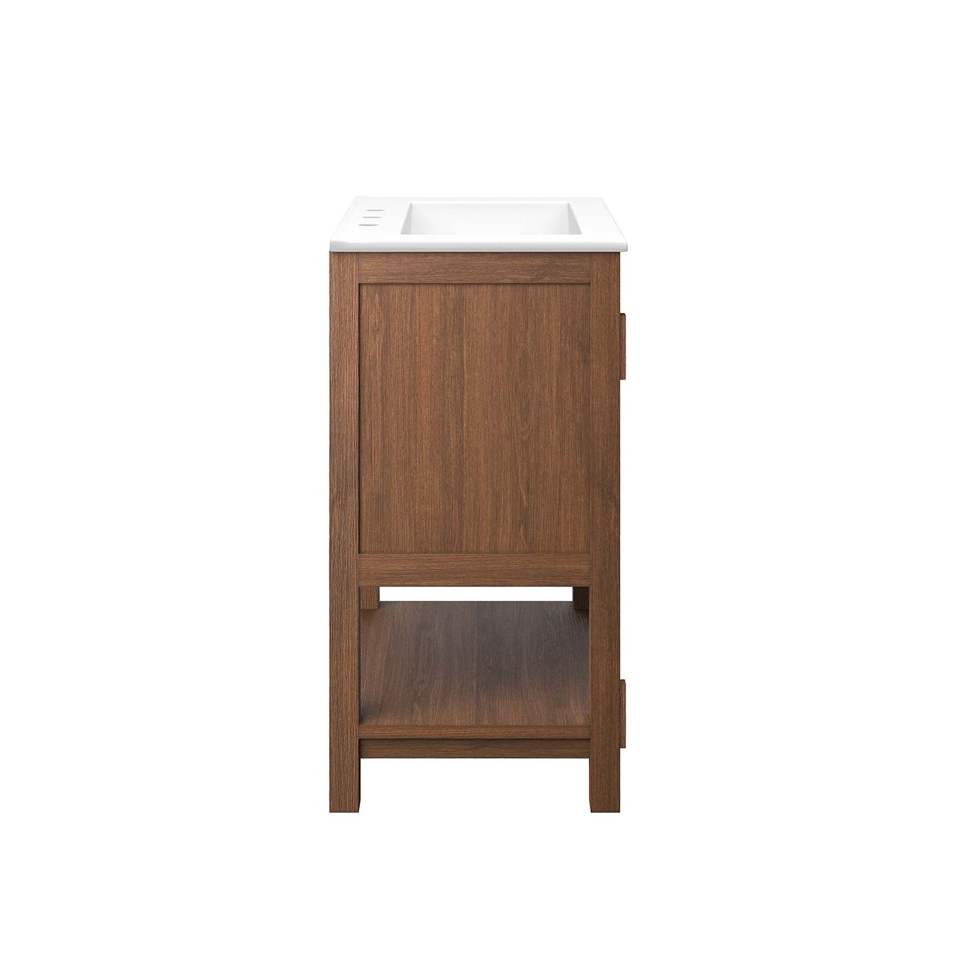 Ashlyn 36" Bathroom Vanity Walnut Black