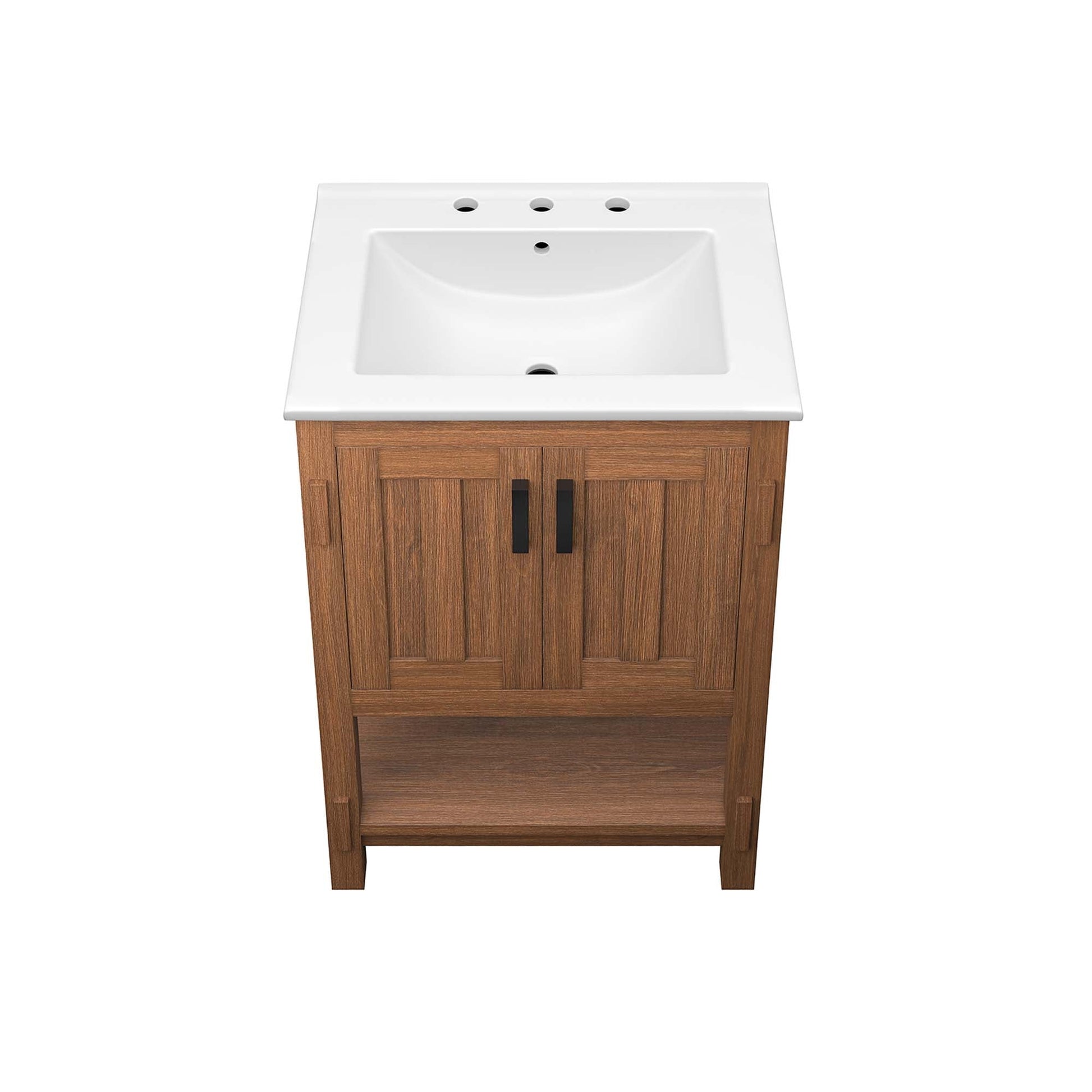 Ashlyn 36" Bathroom Vanity Walnut Black