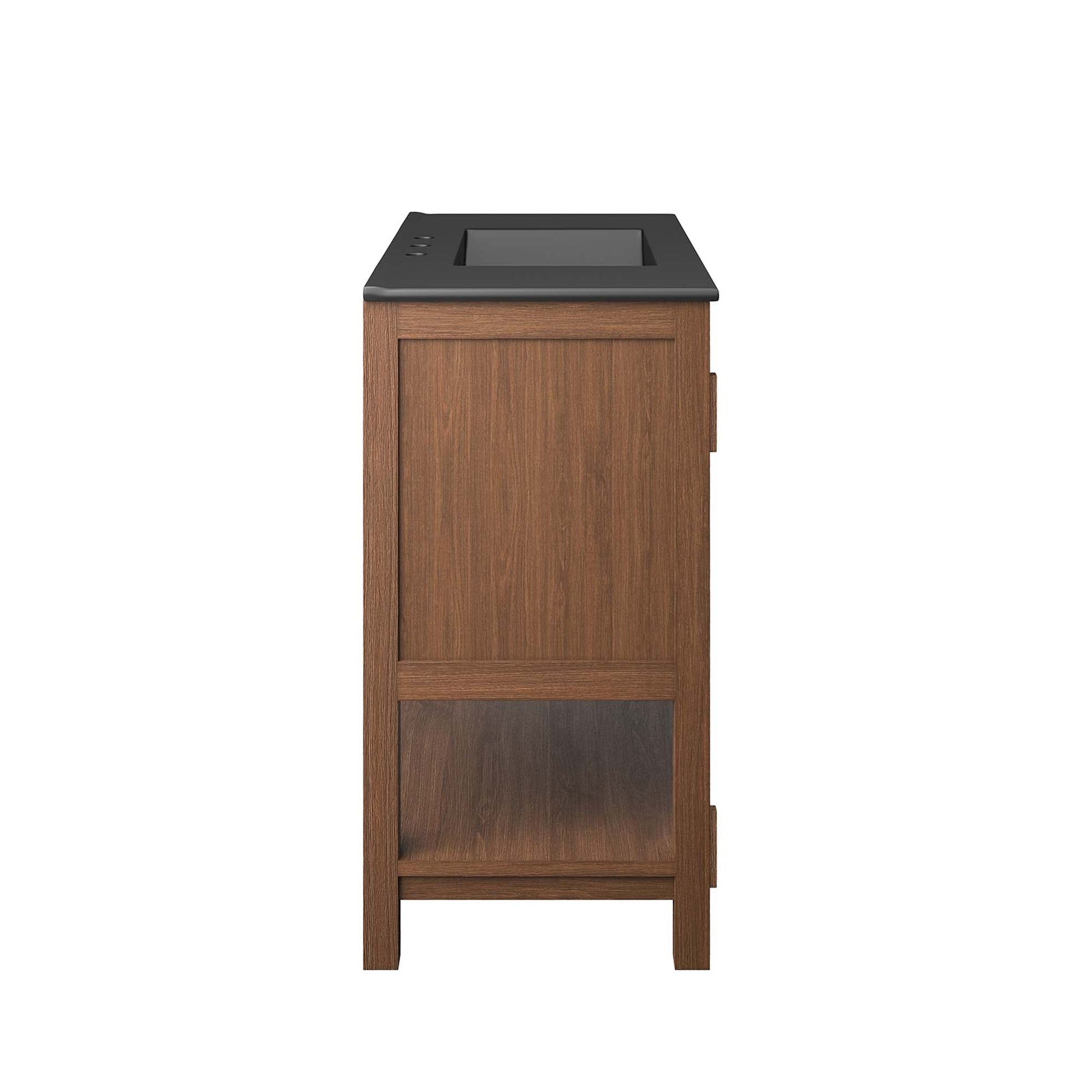 Ashlyn 36" Bathroom Vanity Walnut Black