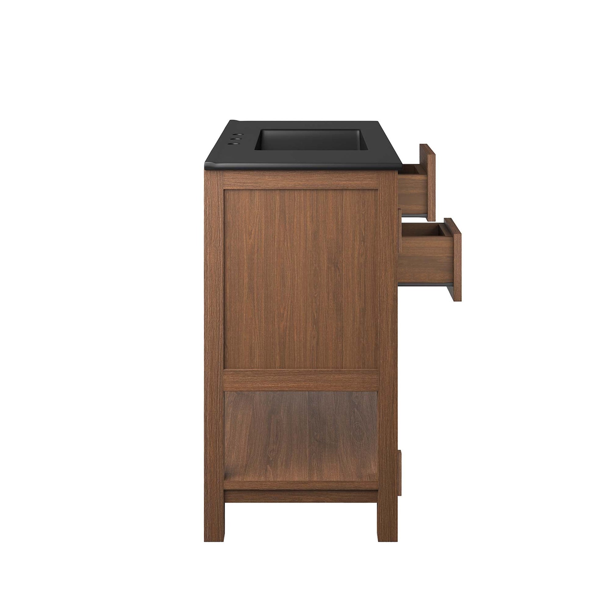 Ashlyn 36" Bathroom Vanity Walnut Black