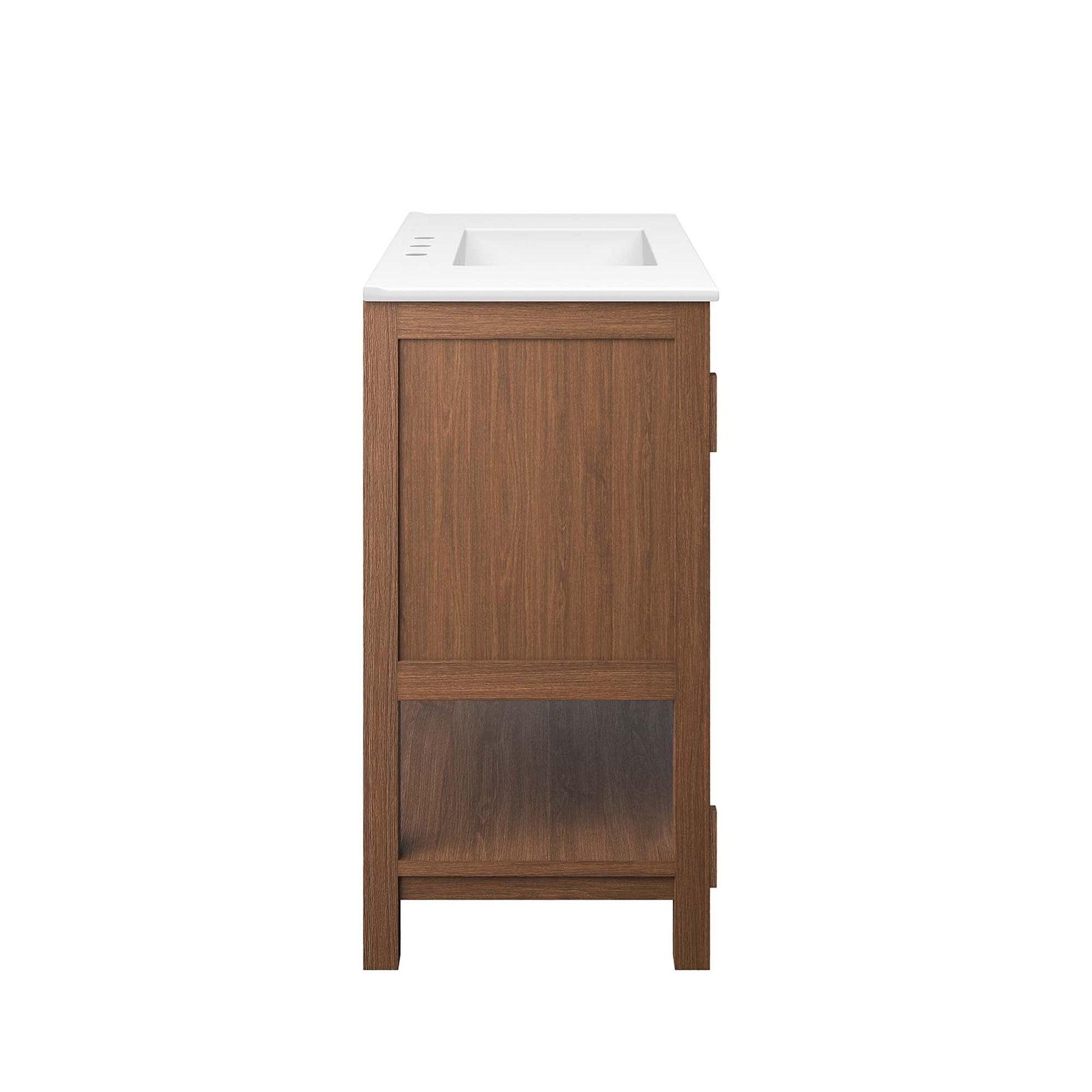 Ashlyn 36" Bathroom Vanity Walnut Black