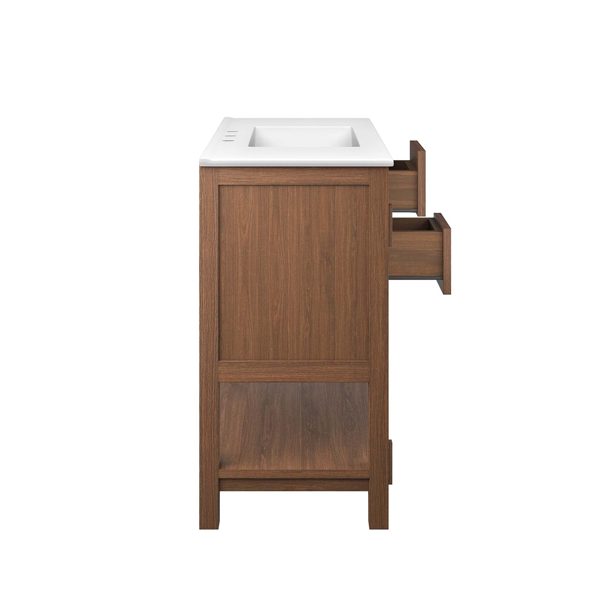 Ashlyn 36" Bathroom Vanity Walnut Black