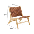 Wood Accent Lounge Chair