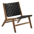 Wood Accent Lounge Chair