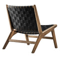 Wood Accent Lounge Chair