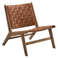 Wood Accent Lounge Chair