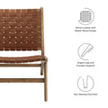 Wood Accent Lounge Chair