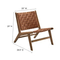 Wood Accent Lounge Chair