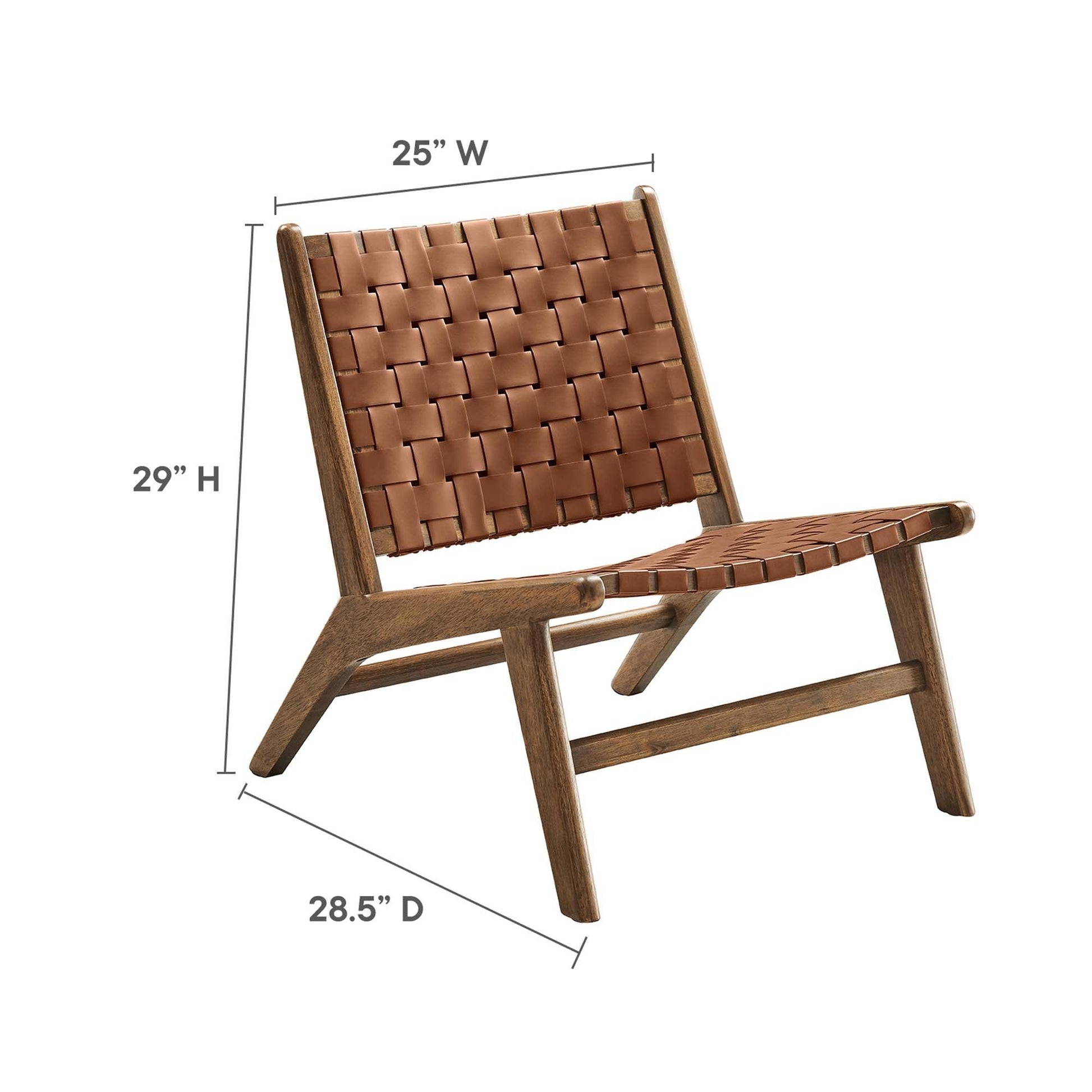 Wood Accent Lounge Chair