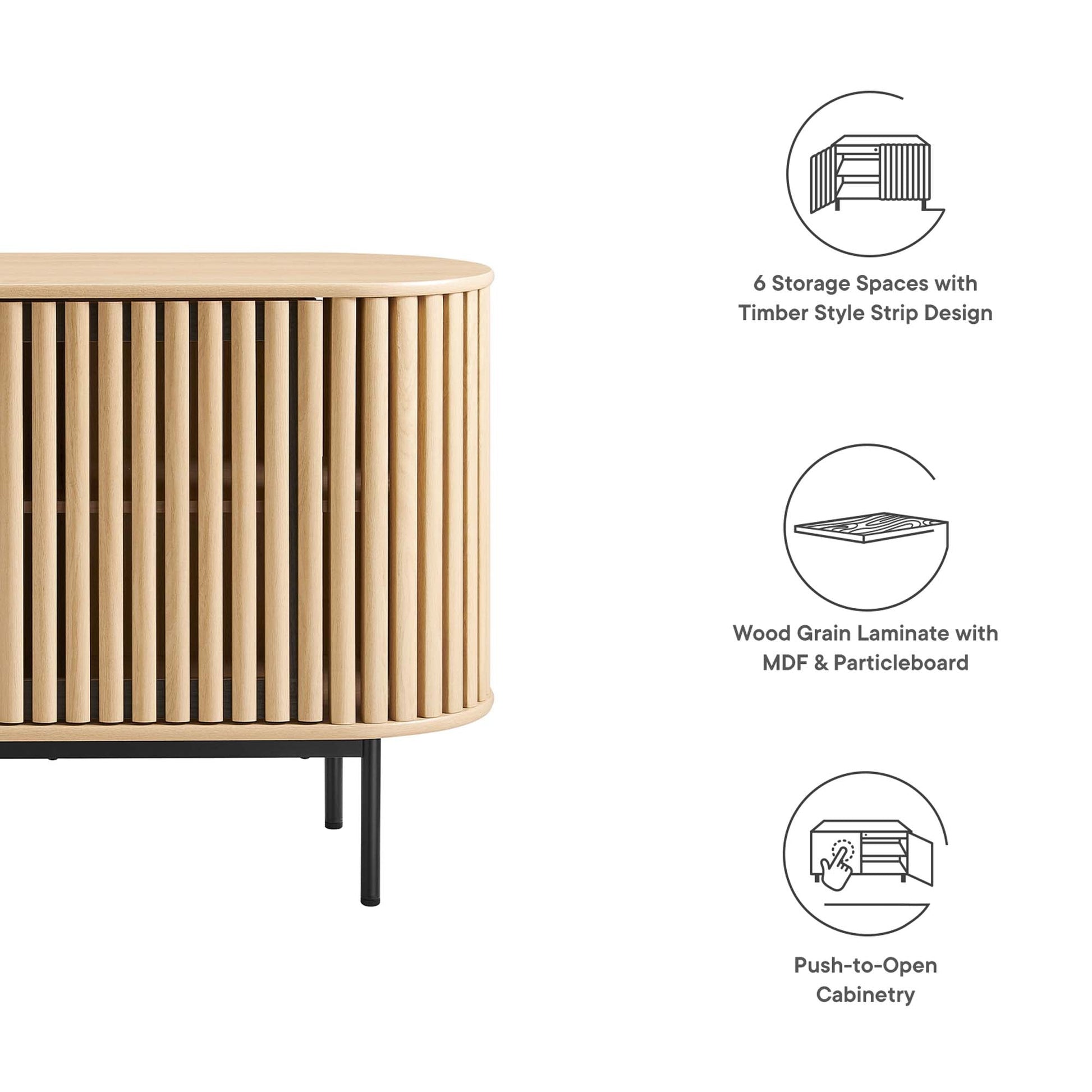 Modern Oval Sideboard Fortitude