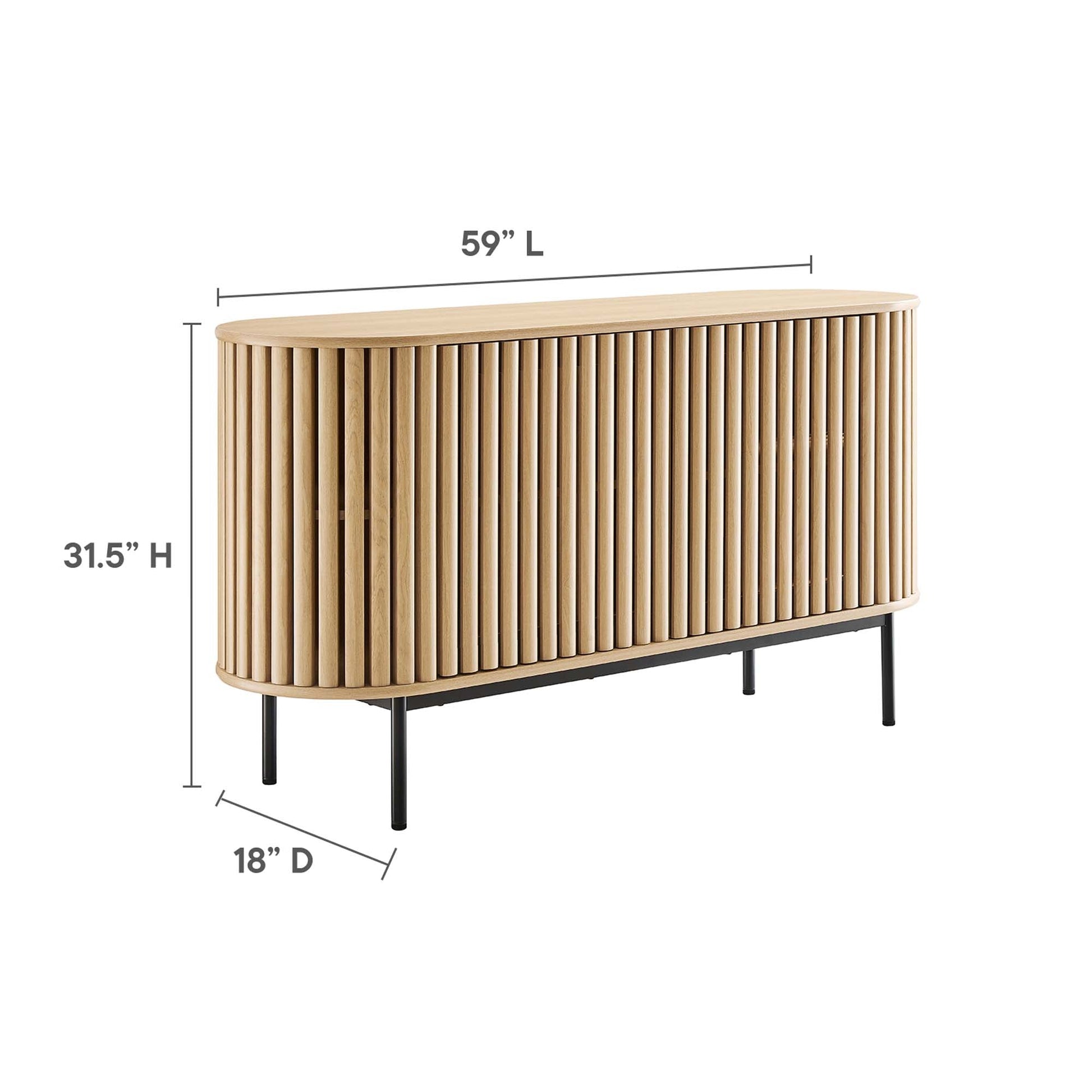 Modern Oval Sideboard Fortitude