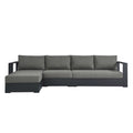 Tahoe Outdoor Powder-Coated Aluminum Sectional Sofa