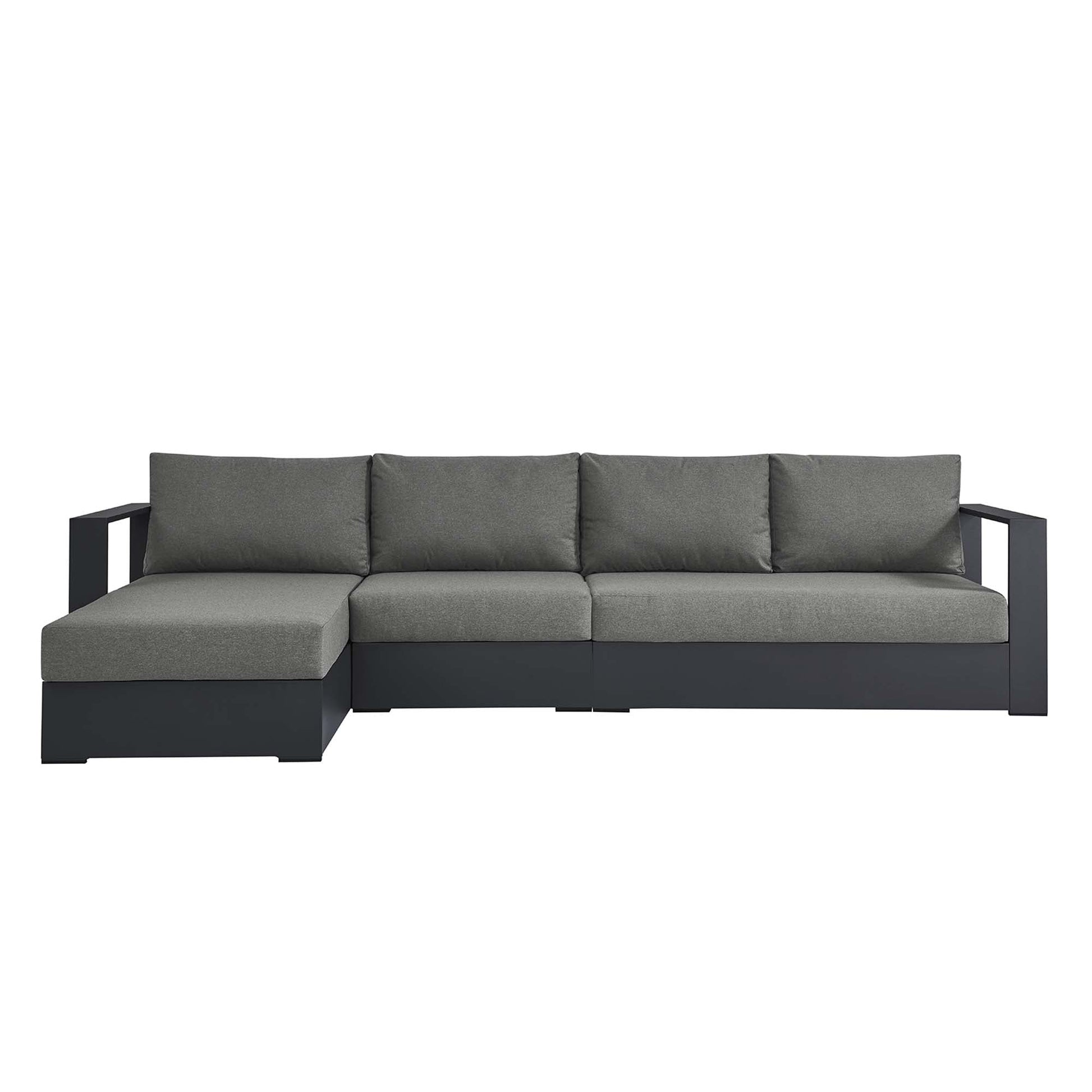 Tahoe Outdoor Powder-Coated Aluminum Sectional Sofa