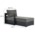 Tahoe Outdoor Powder-Coated Aluminum Sectional Sofa