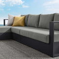 Tahoe Outdoor Powder-Coated Aluminum Sectional Sofa