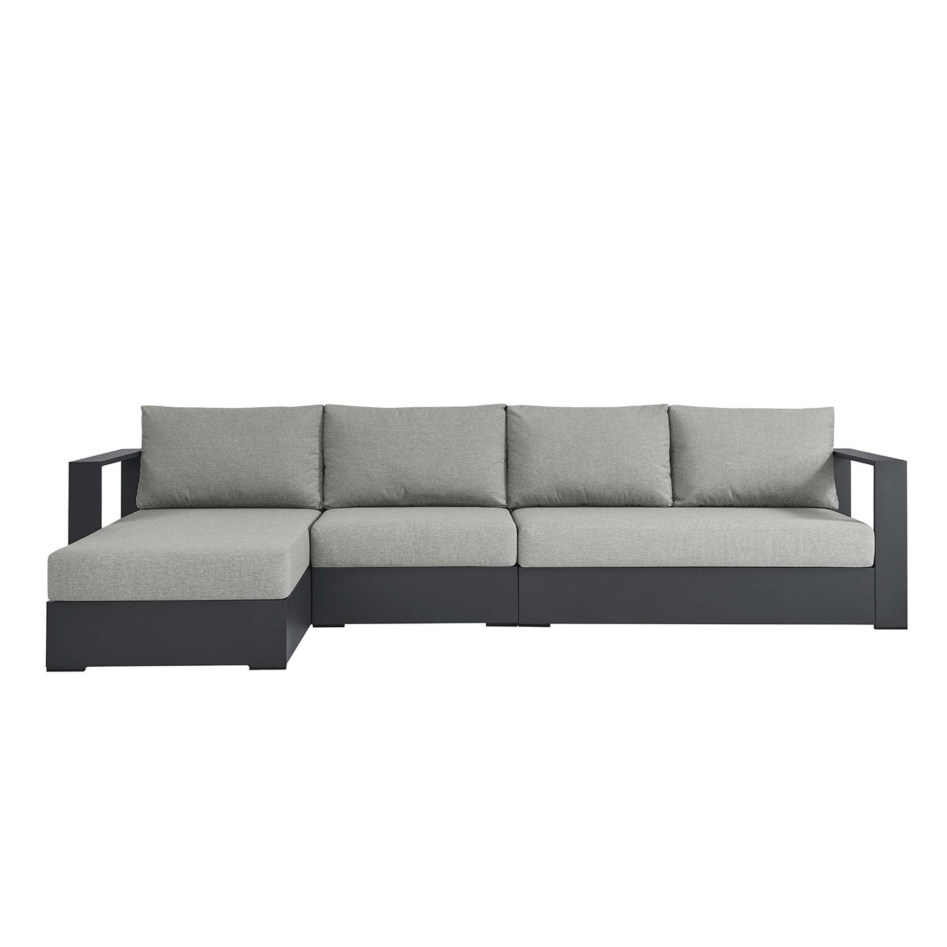 Tahoe Outdoor Powder-Coated Aluminum Sectional Sofa
