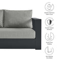 Tahoe Outdoor Powder-Coated Aluminum Sectional Sofa
