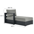Tahoe Outdoor Powder-Coated Aluminum Sectional Sofa