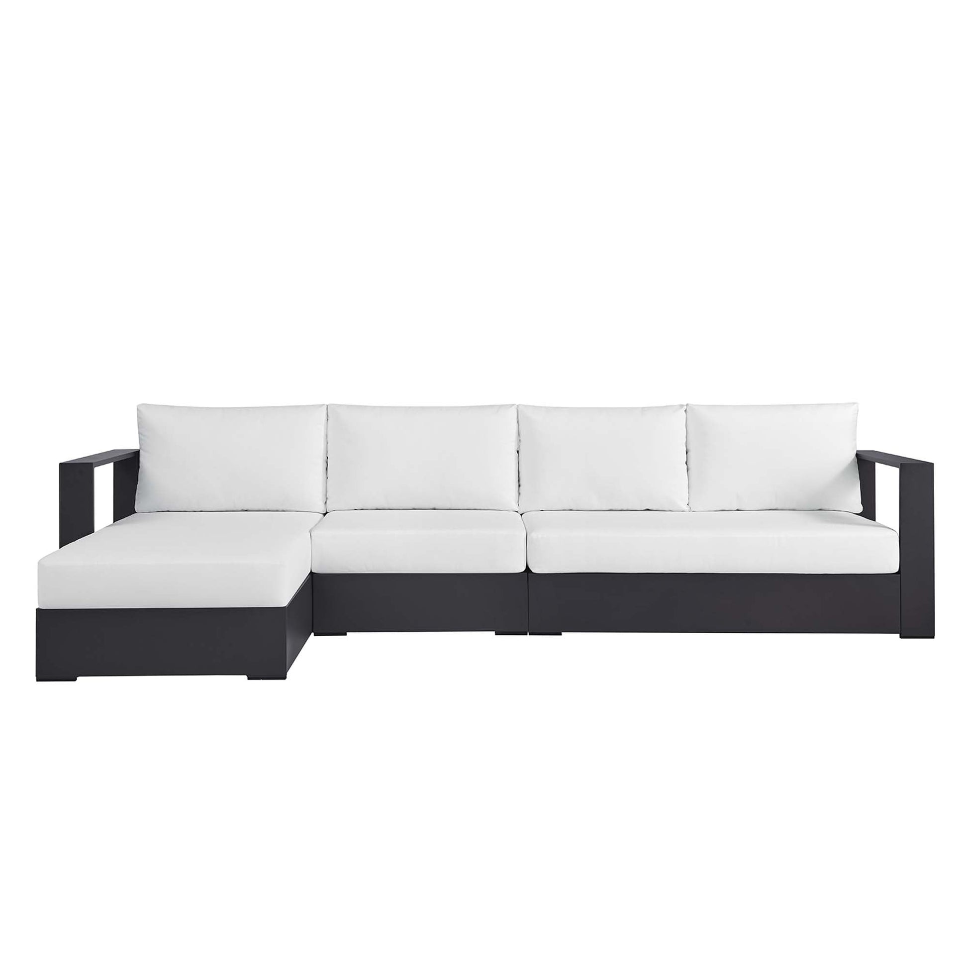 Tahoe Outdoor Powder-Coated Aluminum Sectional Sofa