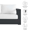 Tahoe Outdoor Powder-Coated Aluminum Sectional Sofa