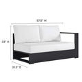 Tahoe Outdoor Powder-Coated Aluminum Sectional Sofa