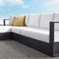Tahoe Outdoor Powder-Coated Aluminum Sectional Sofa