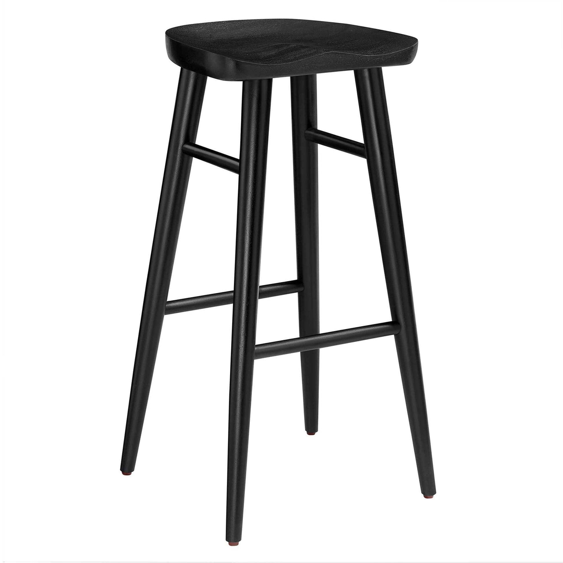 Saville Backless Wood Bar Stool