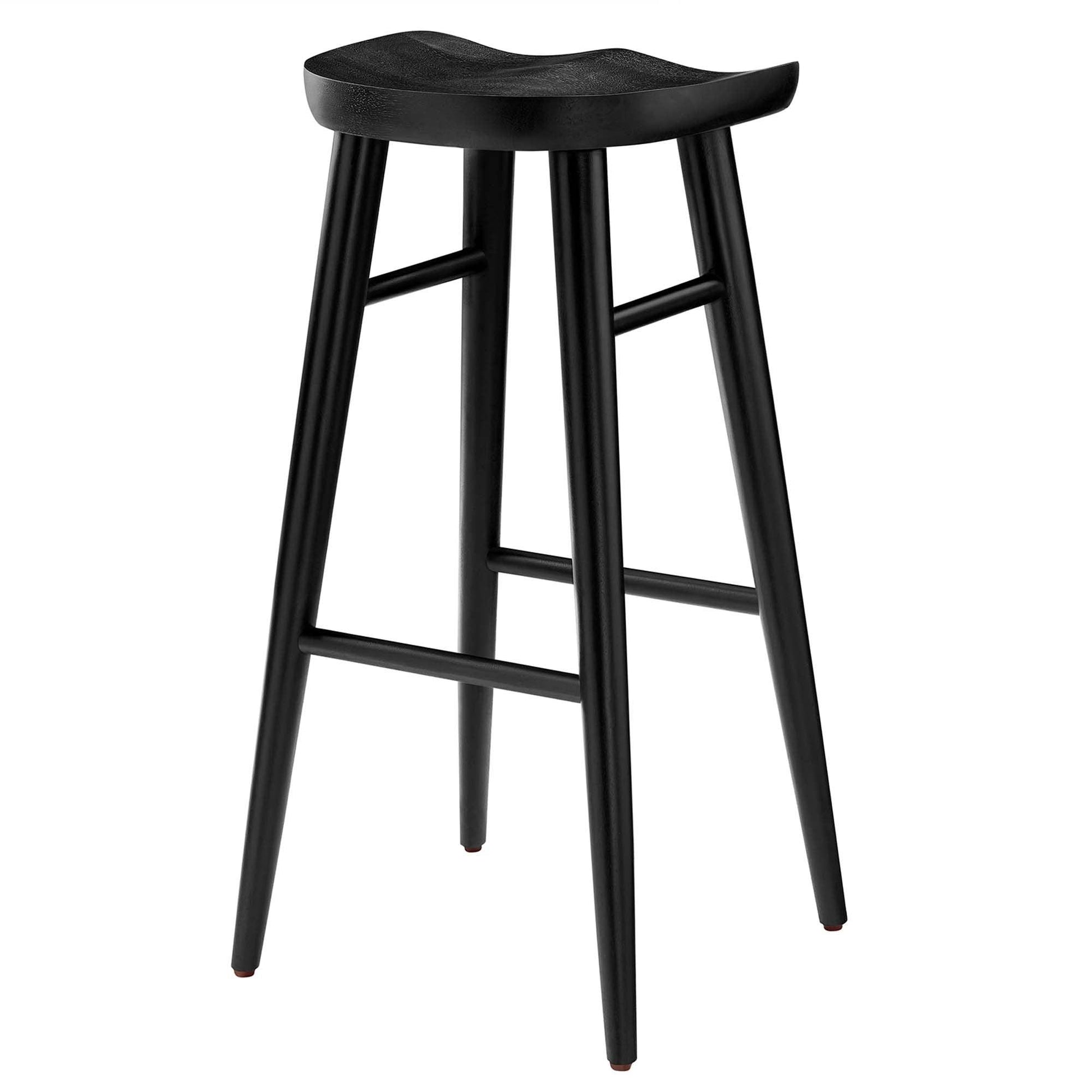 Saville Backless Wood Bar Stool