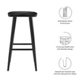 Saville Backless Wood Bar Stool