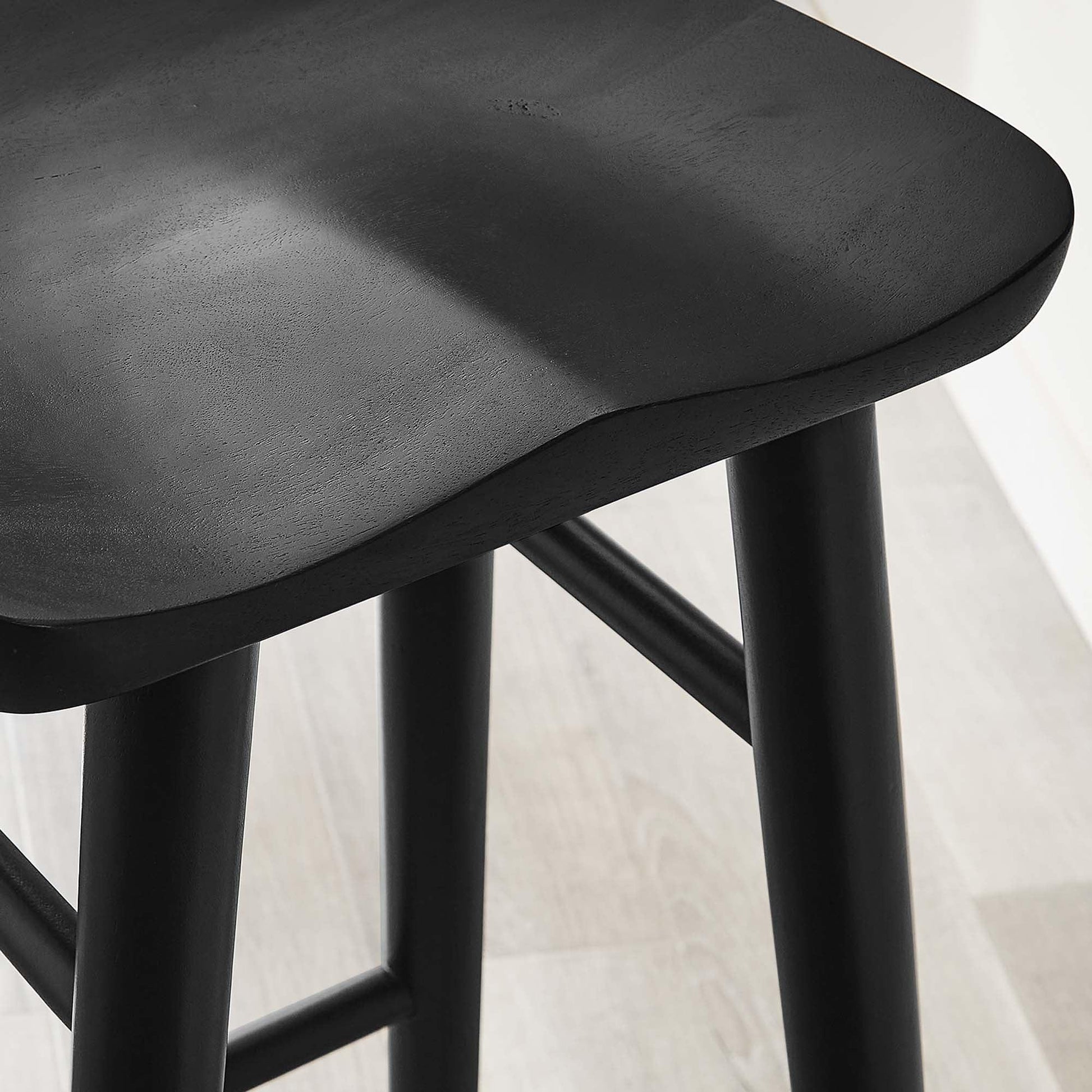 Saville Backless Wood Bar Stool