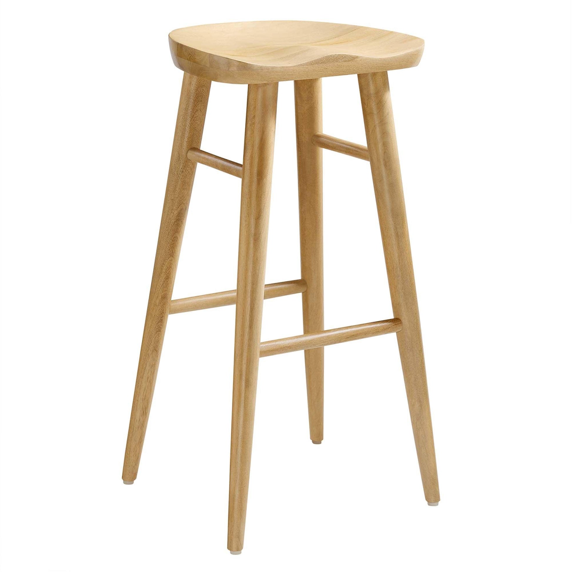 Saville Backless Wood Bar Stool