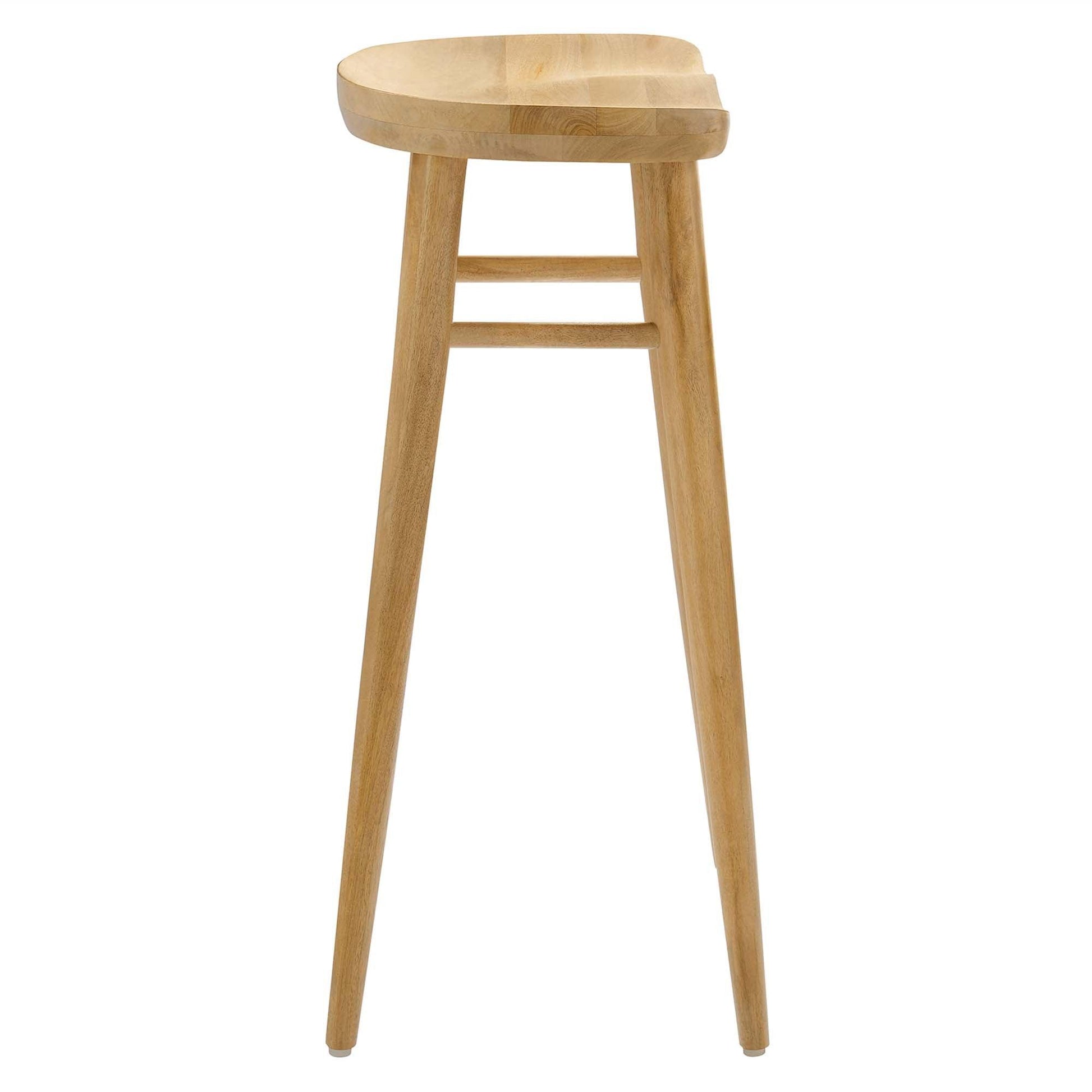 Saville Backless Wood Bar Stool