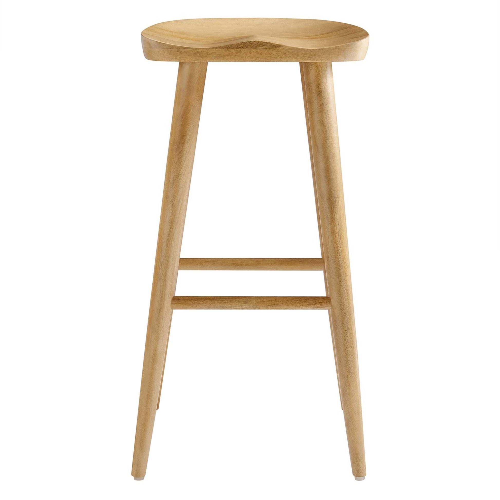 Saville Backless Wood Bar Stool