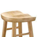 Saville Backless Wood Bar Stool