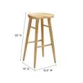 Saville Backless Wood Bar Stool